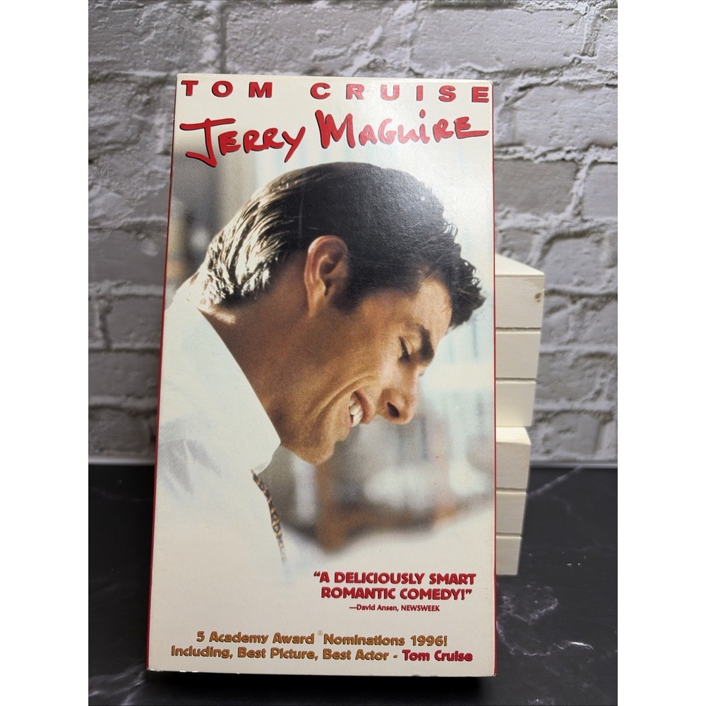 Jerry Maguire VHS 1997 Tom Cruise Cuba Gooding Jr Romantic Comedy 82533 Movie